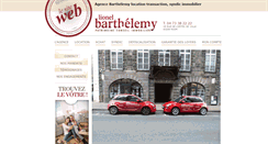 Desktop Screenshot of agencebarthelemy.com